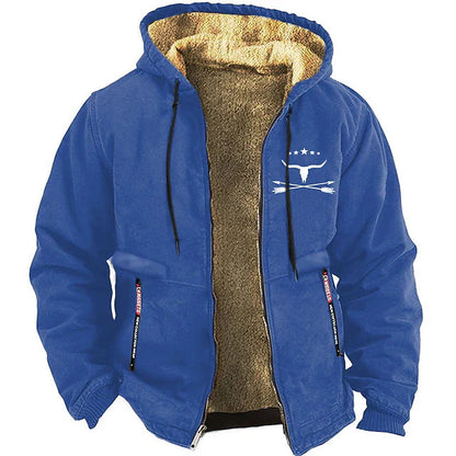 Sweat à capuche zippé homme hiver