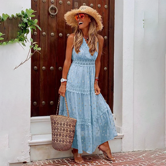 Robe Été Floraux pour Femme Longue et Élégante - LuxeStyle
