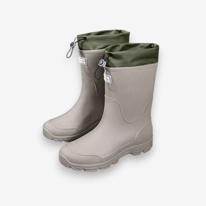 Chaussures Hautes Femme à Bout Arrondi avec Semelle Grip