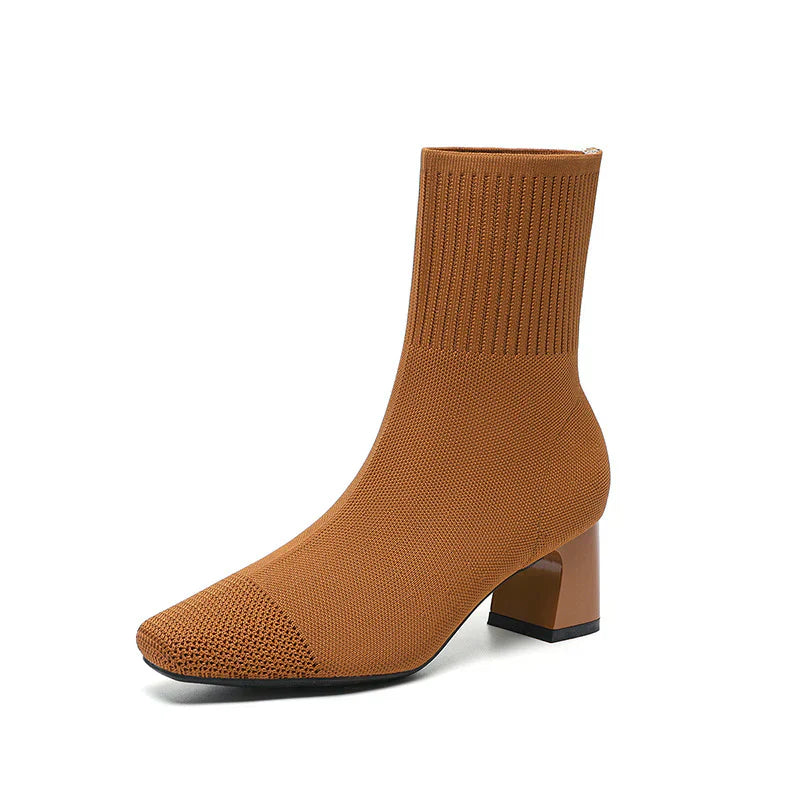Bottes Femme Élégantes – Chaussures Tricotées Douces pour Un Style Féminin