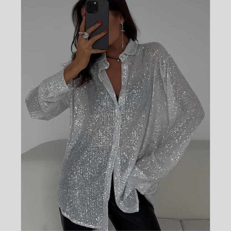 Chemise Féminine Chic à Manches Longues