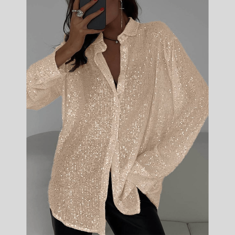 Chemise Féminine Chic à Manches Longues