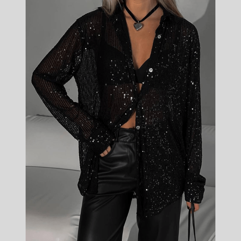 Chemise Féminine Chic à Manches Longues - LuxeStyle