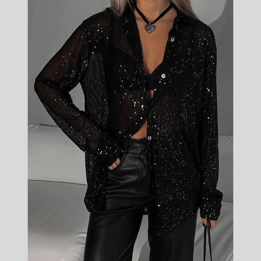 Chemise Féminine Chic à Manches Longues - LuxeStyle