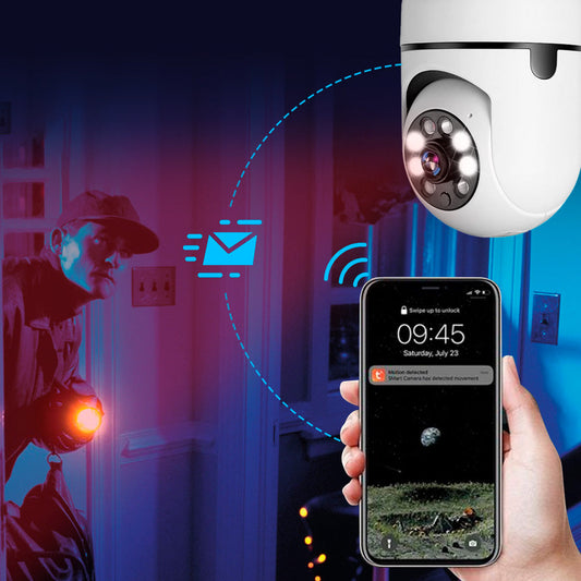 Caméra Surveillance Wi-Fi avec Vision Nocturne et Alertes Instantanées - LuxeStyle