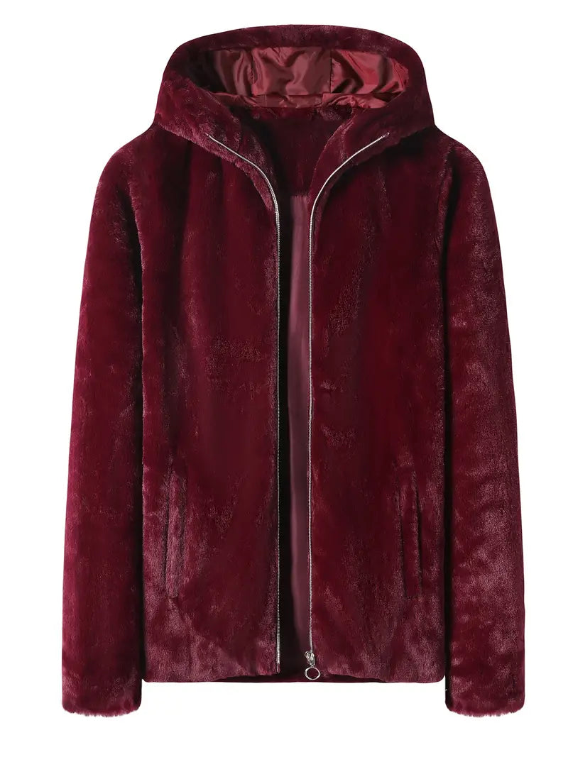 Manteau Hivernal Doublé pour Homme avec Col Réversible