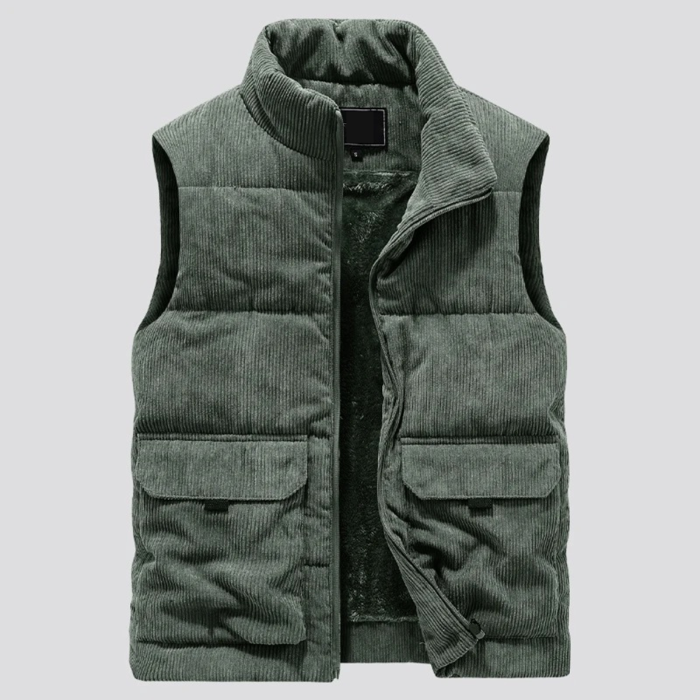 Gilet Hiver Chic avec Poches Pratiques