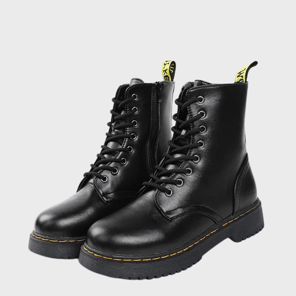 Bottes Chaussures Confortables Femmes avec Fermeture Éclair