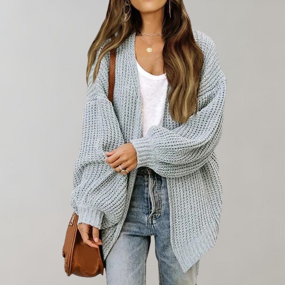 Cardigan Féminin Oversize en Laine Douce & Style Détendu Chic
