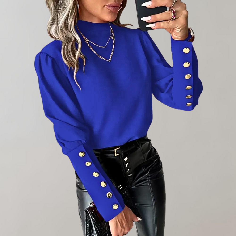 Blouse Féminine Manches Bouffantes