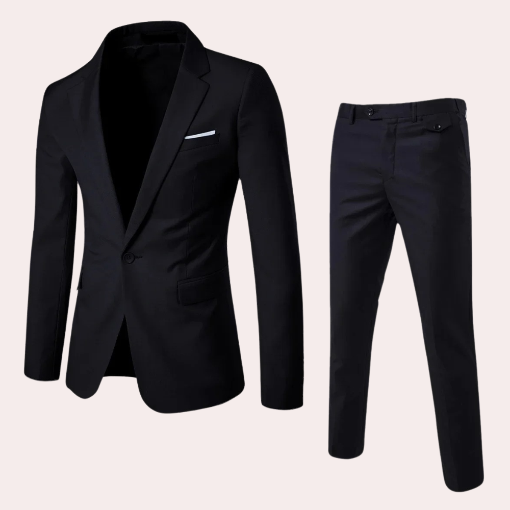 Costume Homme Rouge Vin Classique