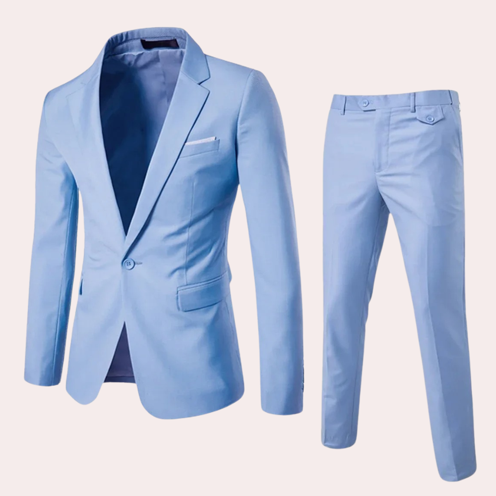 Costume Homme Rouge Vin Classique