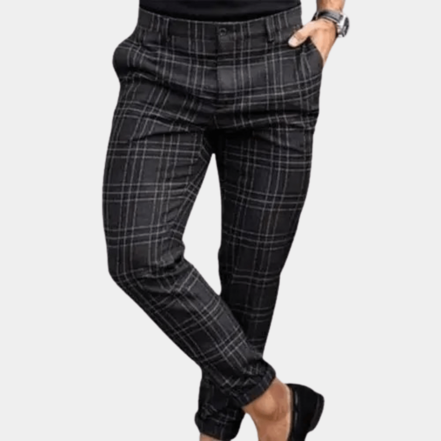 Pantalon Rayé Élégant pour Homme
