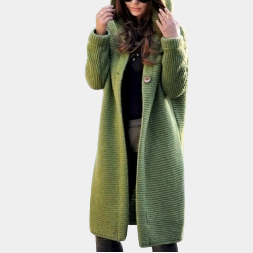 Gilet Élégant à Capuche Zippé Pour Femme Hiver