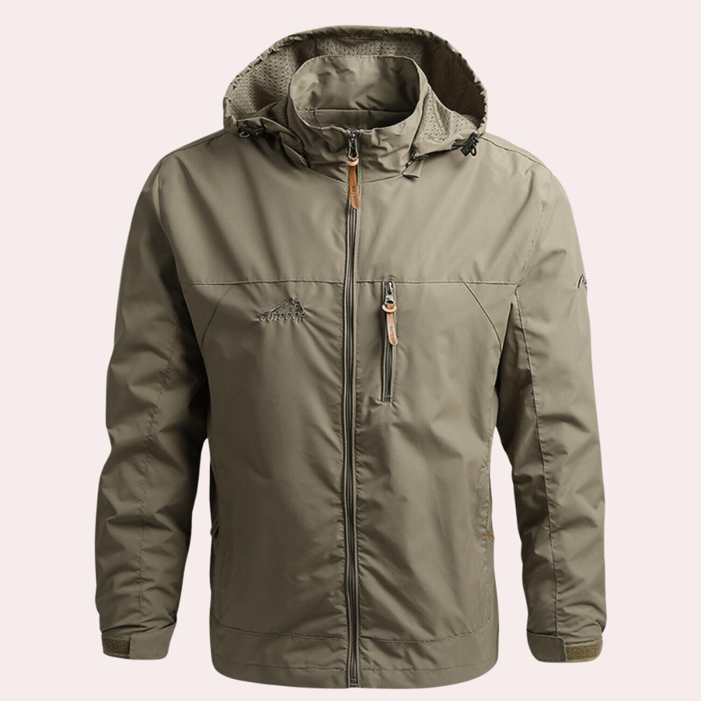 Veste étanche parka homme noir