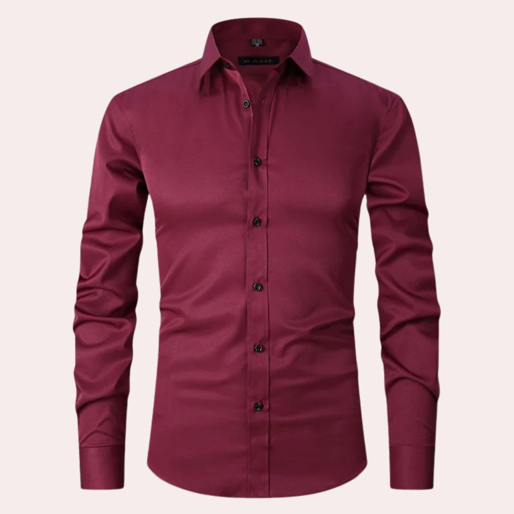 Chemise décontractée pour homme | Manches longues confortables
