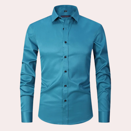 Chemise décontractée pour homme | Manches longues confortables - LuxeStyle