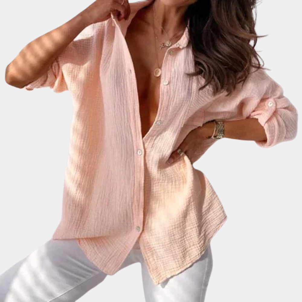Chemisier Été léger à Manches Courtes pour Femme - LuxeStyle