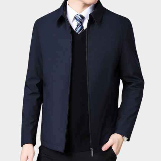 Veste Homme Chic Zippée - Vêtement Décontracté Élégant - LuxeStyle
