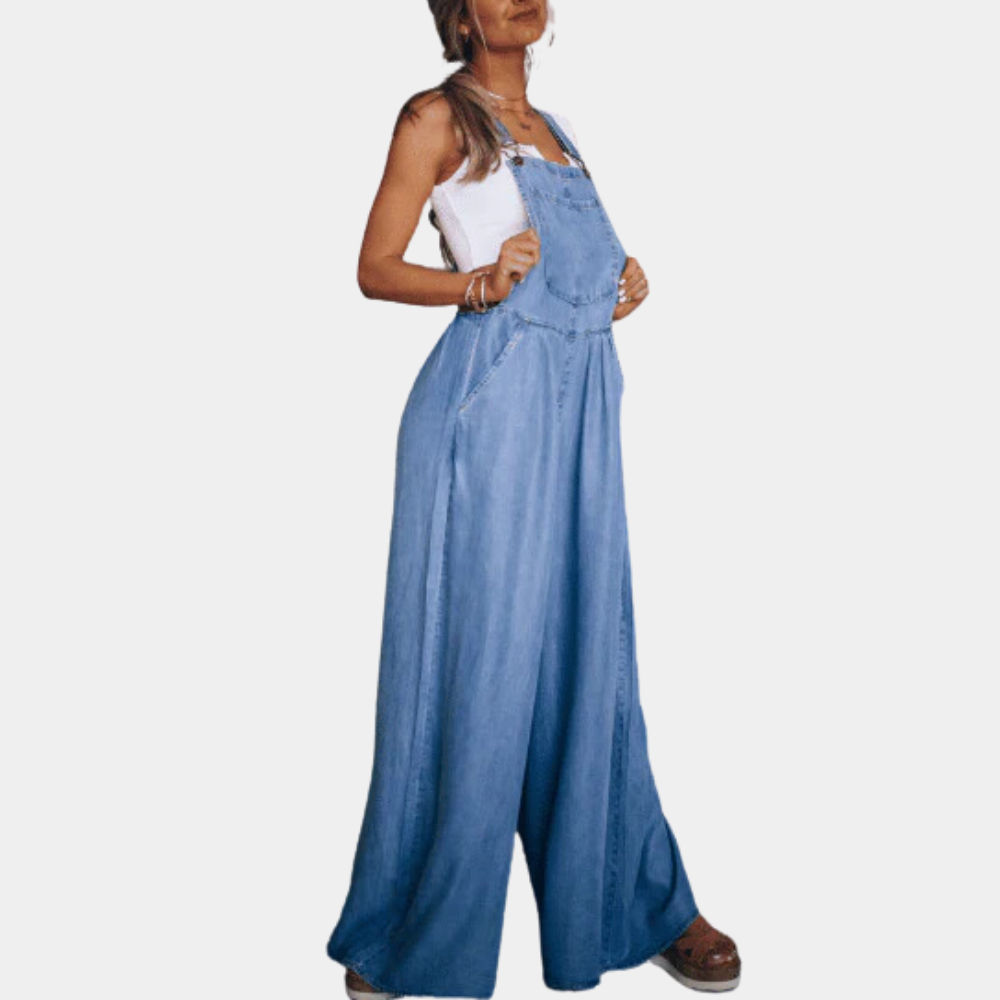 Salopette Femme Jeans Courte Décontractée - LuxeStyle