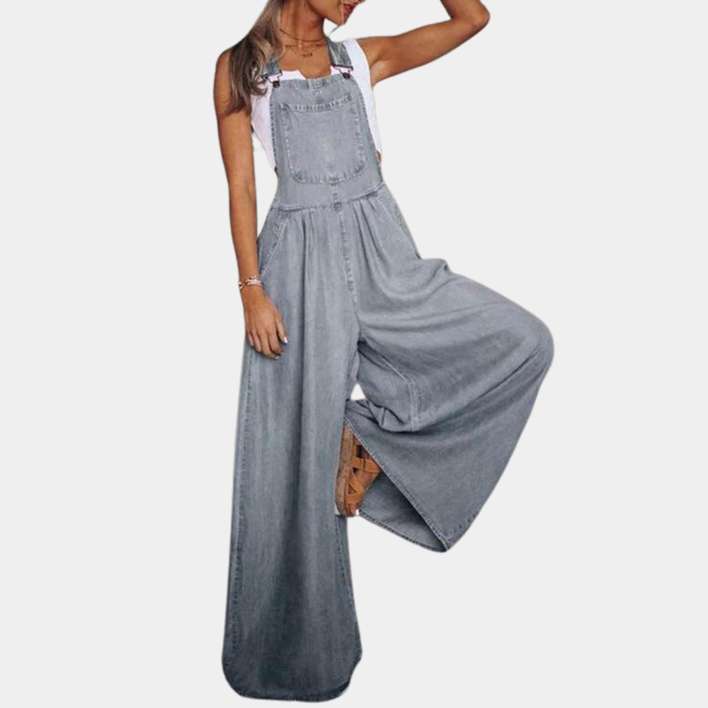 Salopette Femme Jeans Courte Décontractée