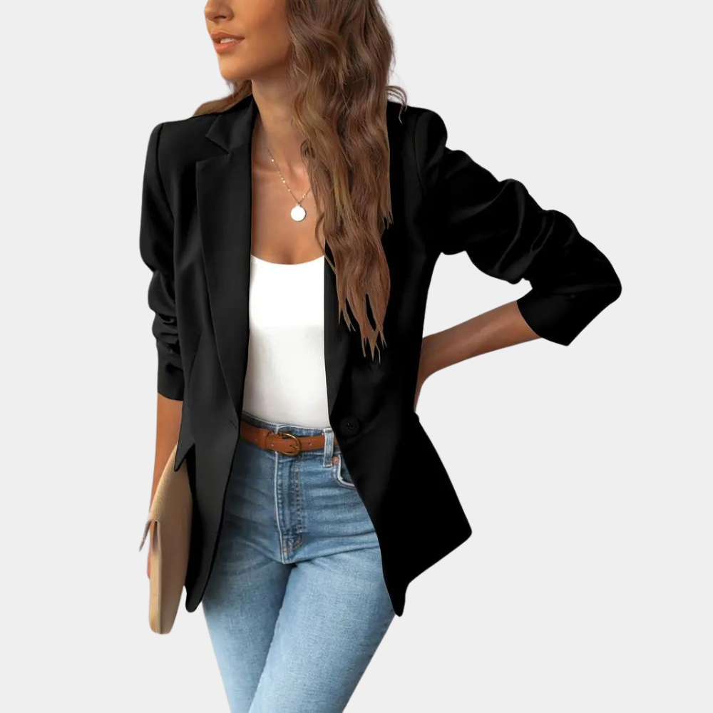 Blazer Élégant Tailleur avec Fermeture Uniquement - LuxeStyle