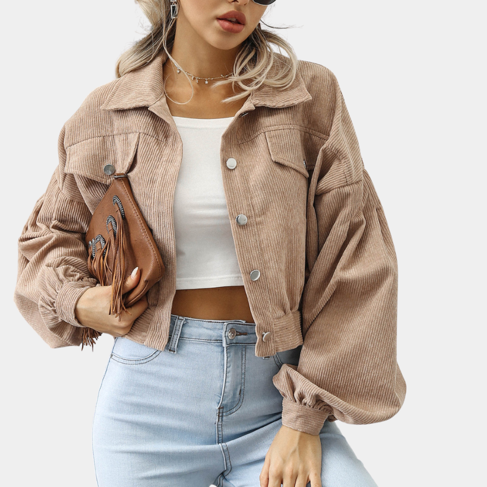 Veste Femme Velours Doux, Style Vintage Décontracté