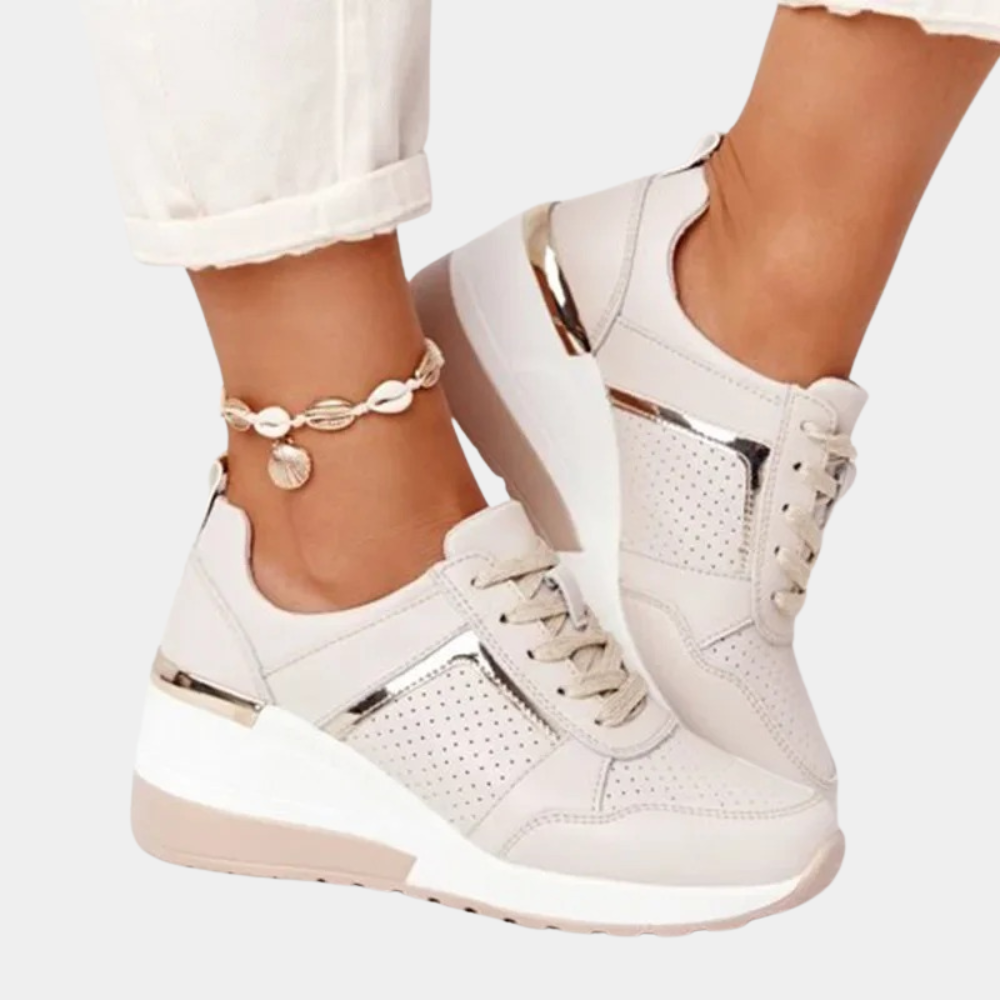 Chaussures Sport Femme Gris Anthracite avec Accents Luxe