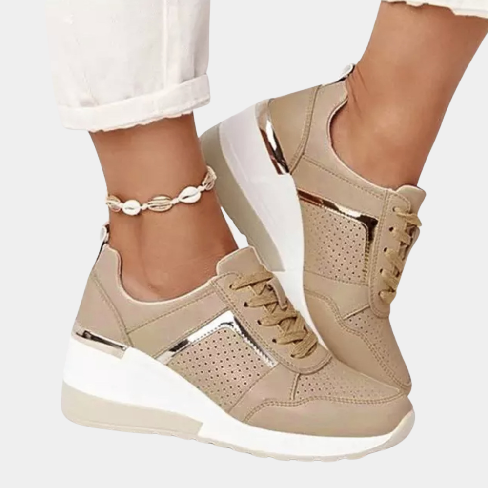 Chaussures Sport Femme Gris Anthracite avec Accents Luxe