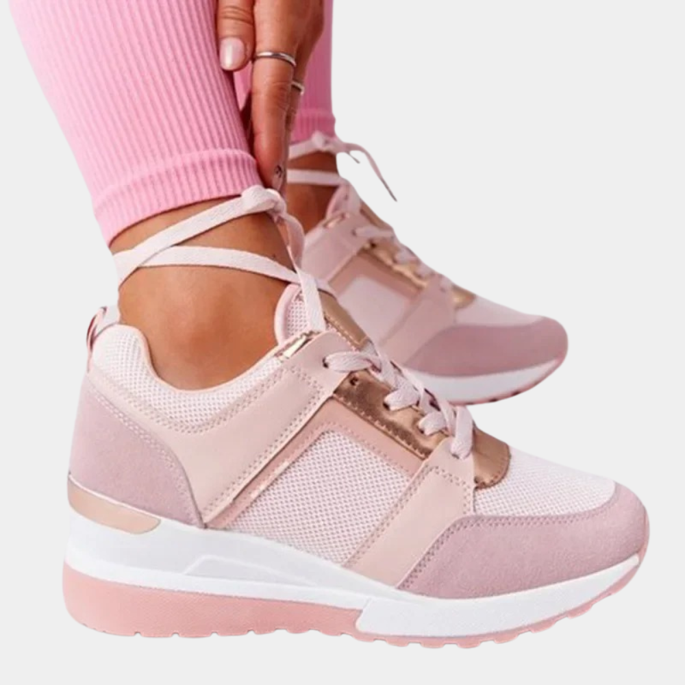 Chaussures Sport Femme Gris Anthracite avec Accents Luxe
