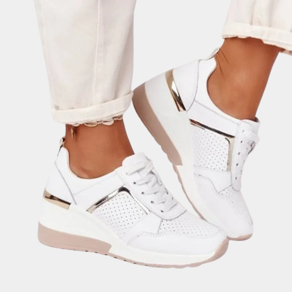 Chaussures Sport Femme Gris Anthracite avec Accents Luxe