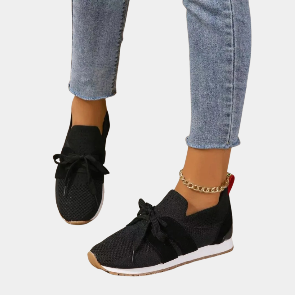 Chaussures running femme gris clair semelle blanc