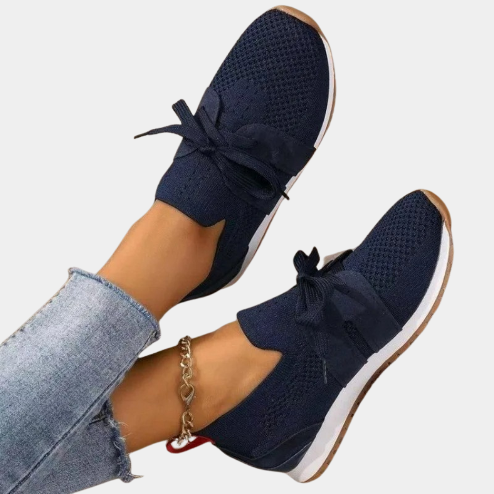 Chaussures running femme gris clair semelle blanc