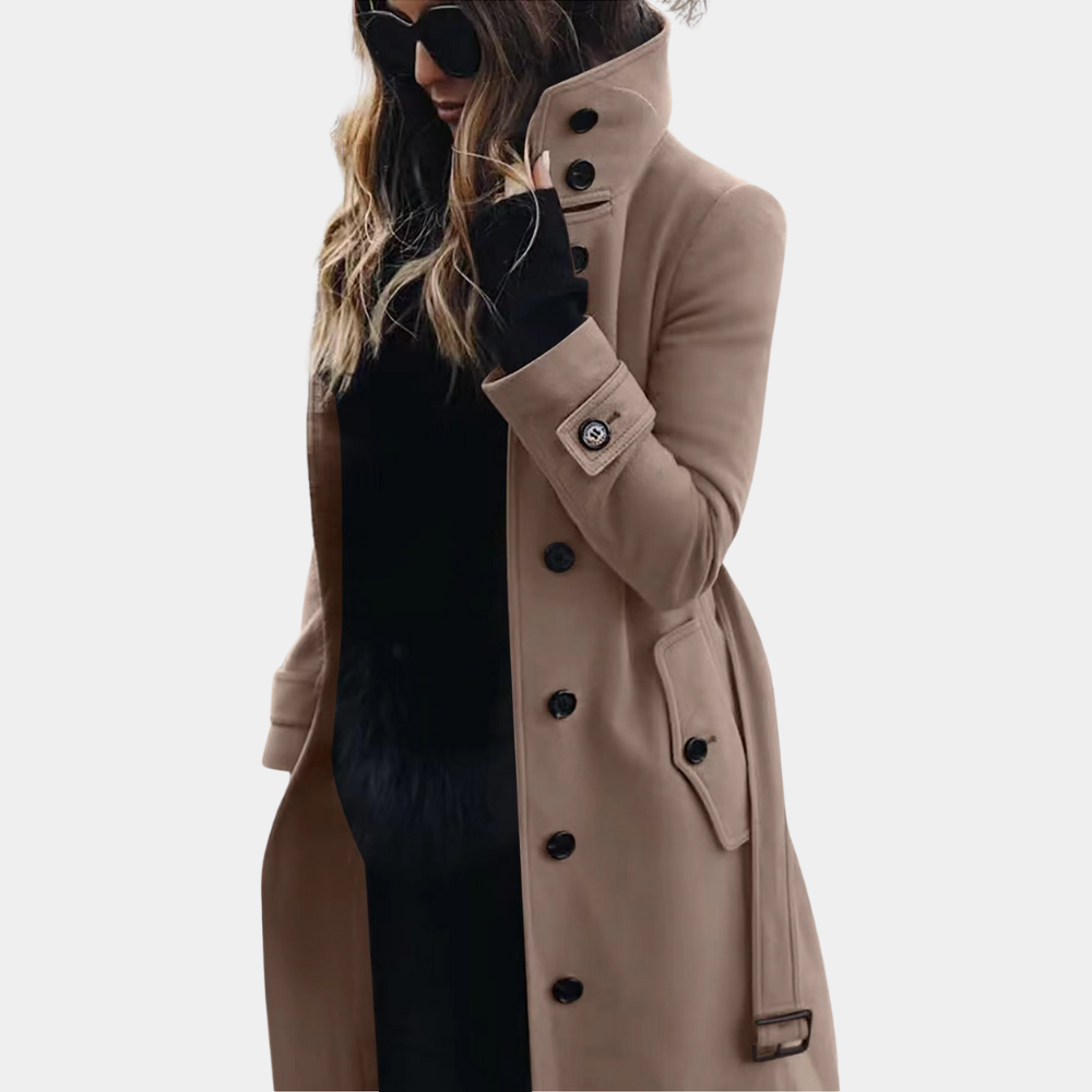 Manteau Femme Élégant Long - LuxeStyle
