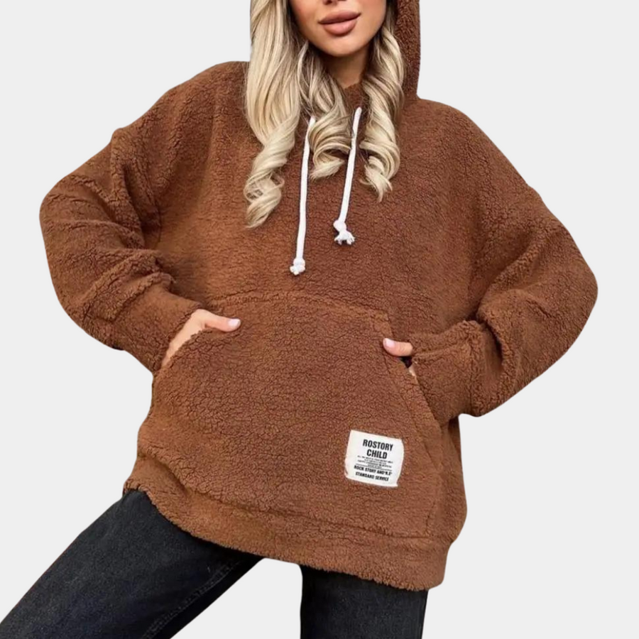 Sweat à capuche confortable avec poches et cordons