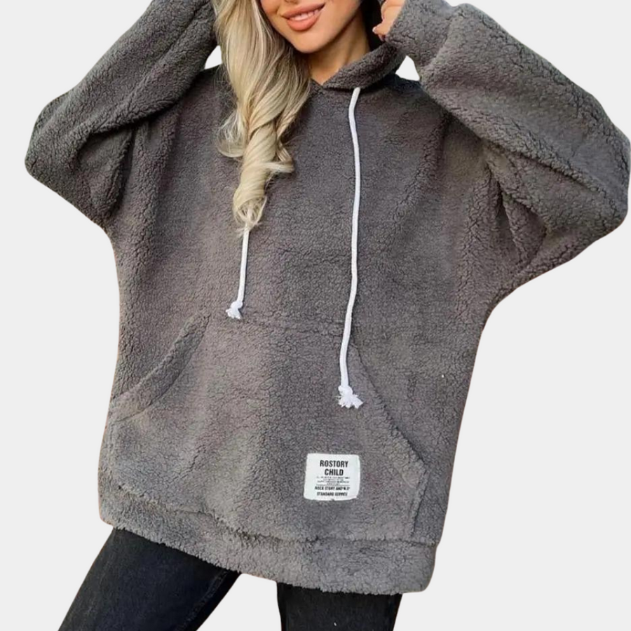 Sweat à capuche confortable avec poches et cordons