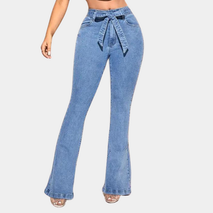 Jean Femme Classique à Jambes Élargies pour Tous les Jours