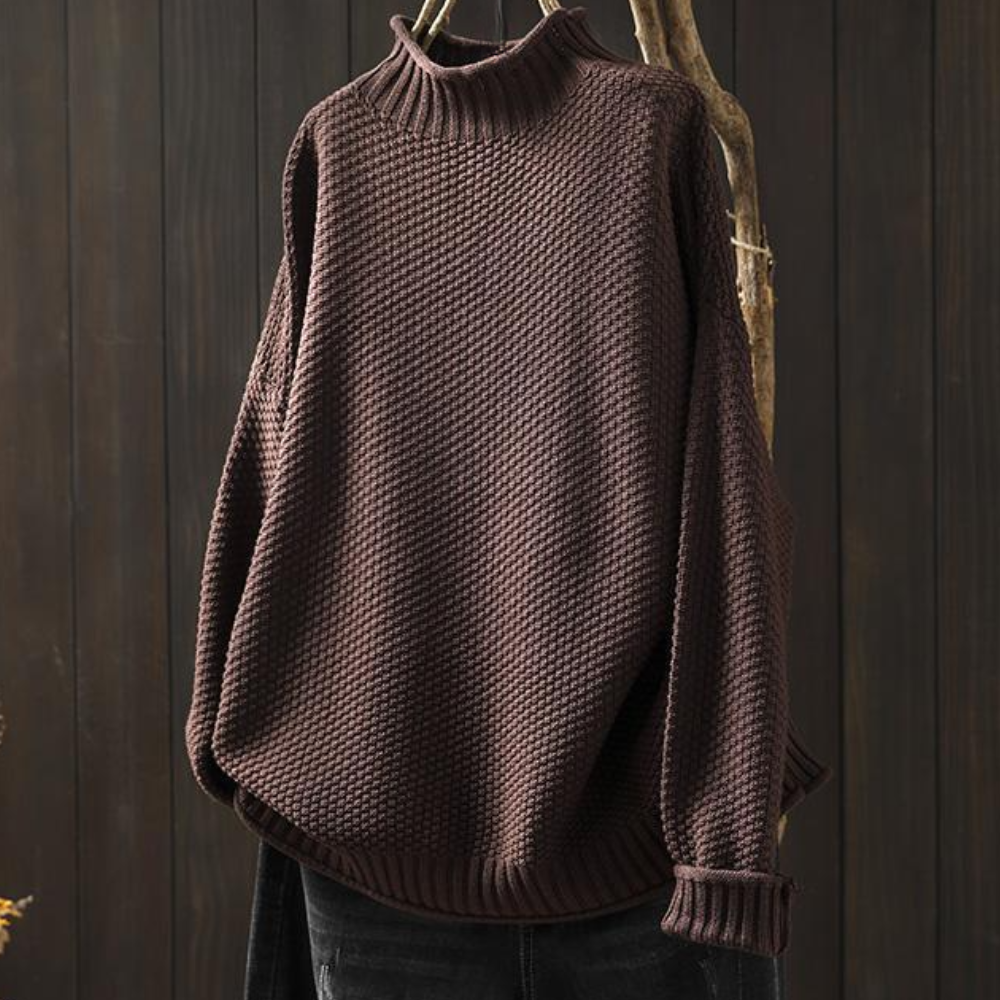 Pull col roulé chic femme hiver