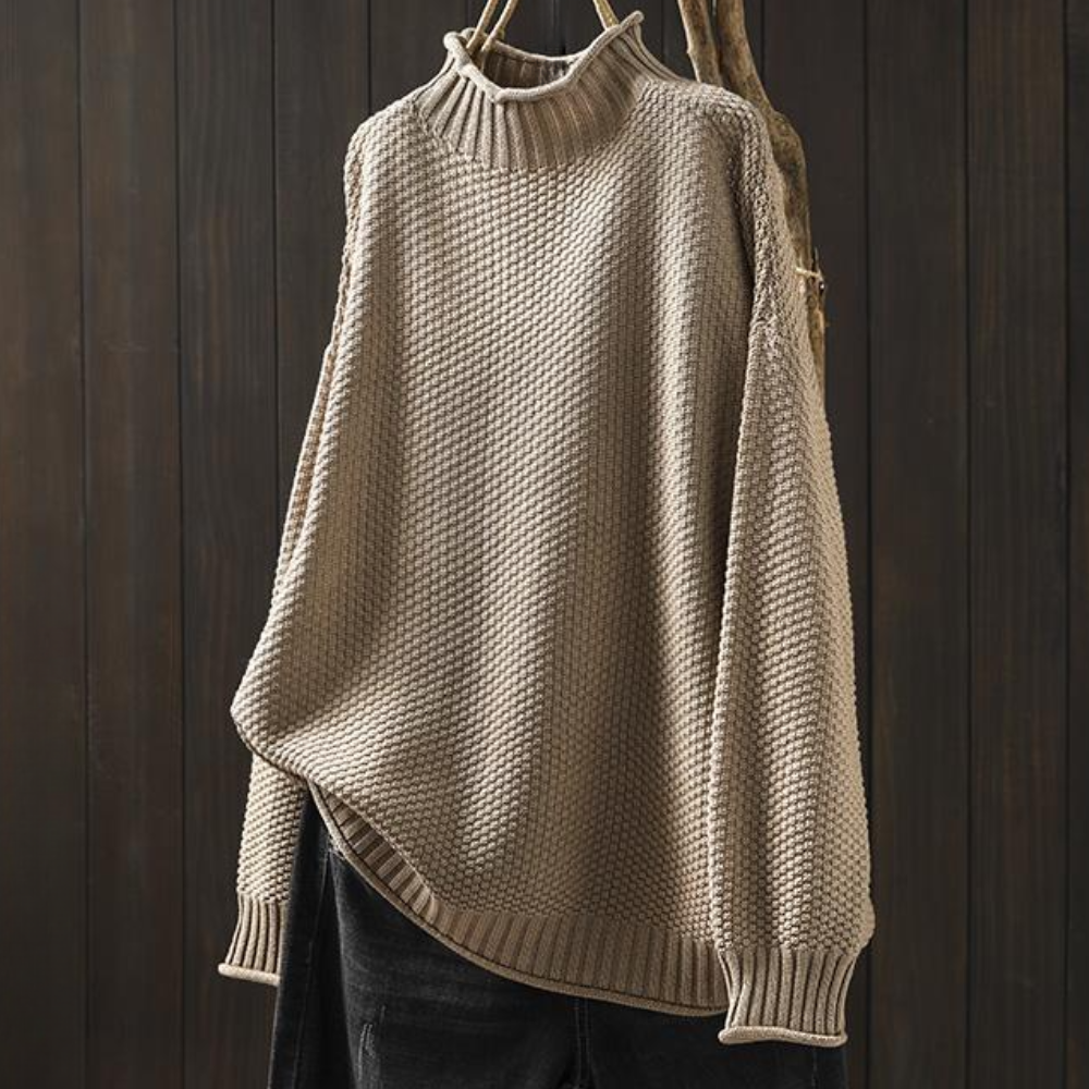Pull col roulé chic femme hiver