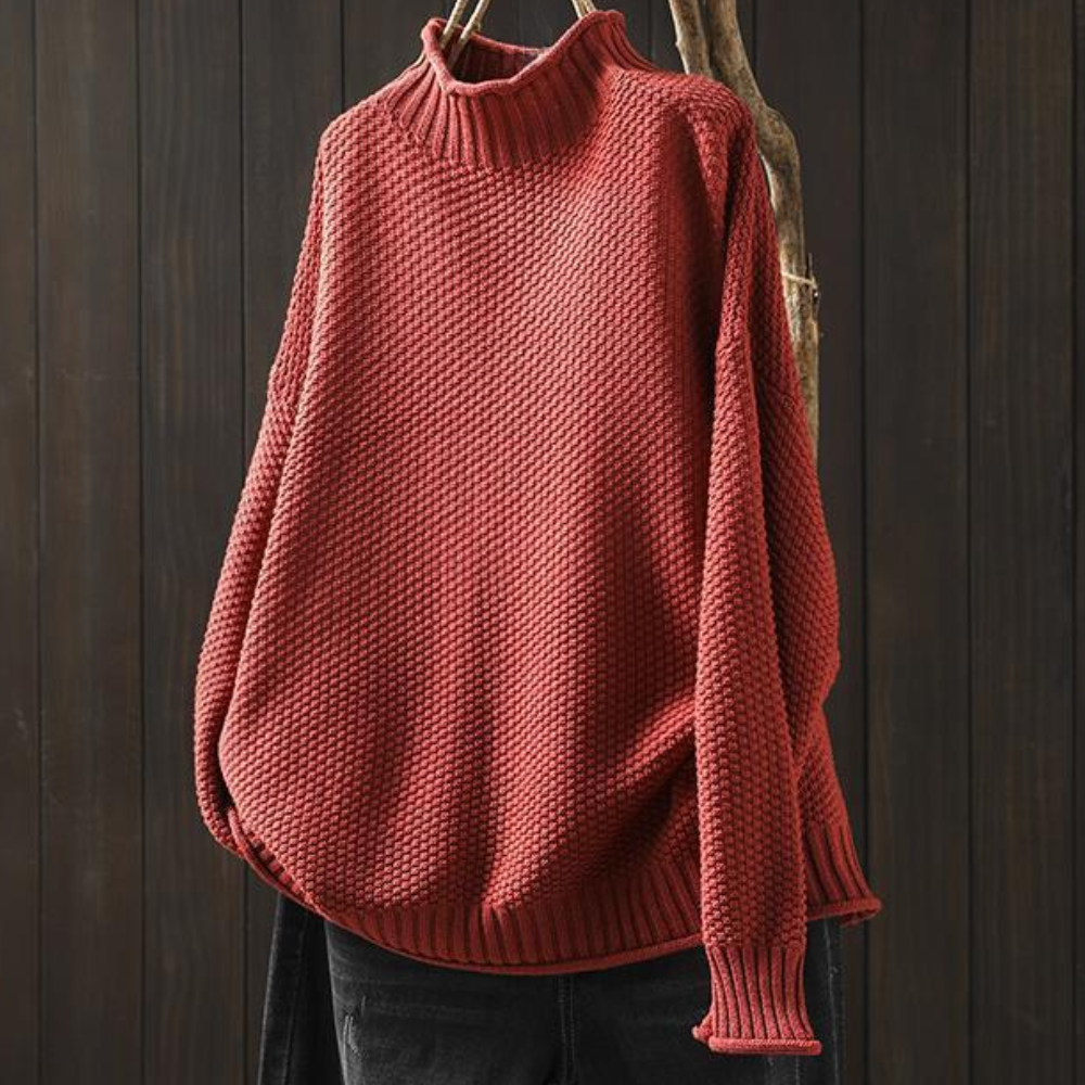 Pull col roulé chic femme hiver