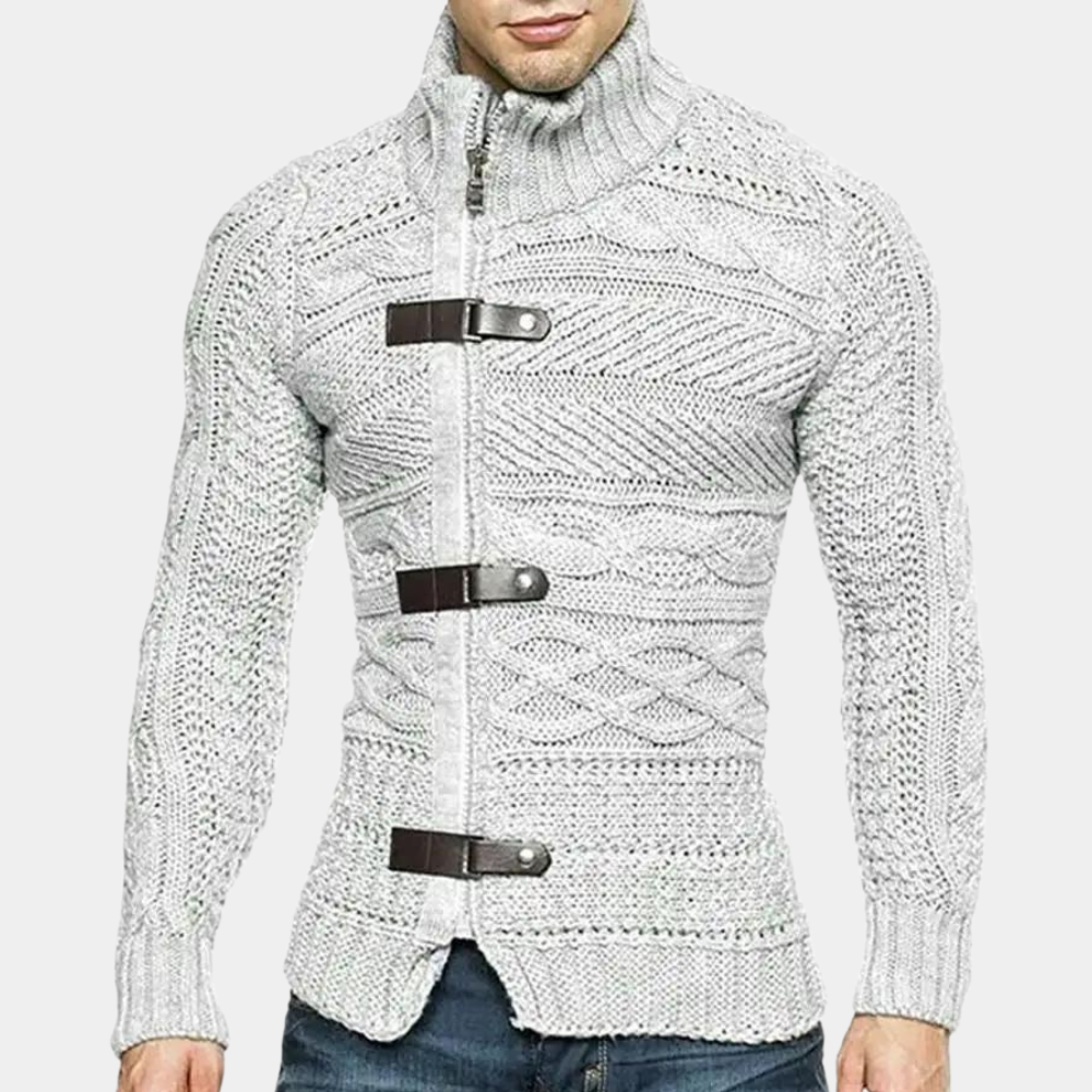 Ansel - Pull Col Roulé pour Hommes