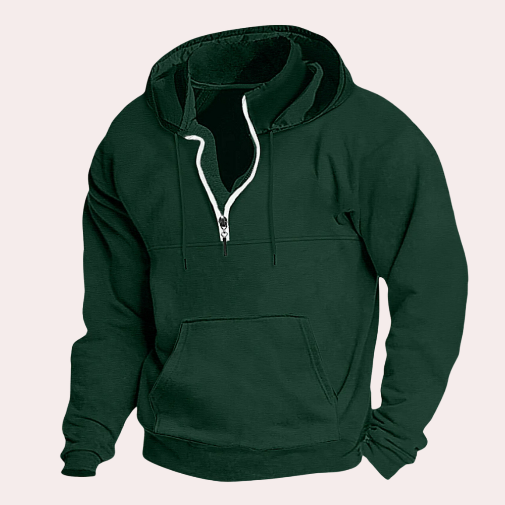 Sweat Capuche Zippé Confort Pour Homme