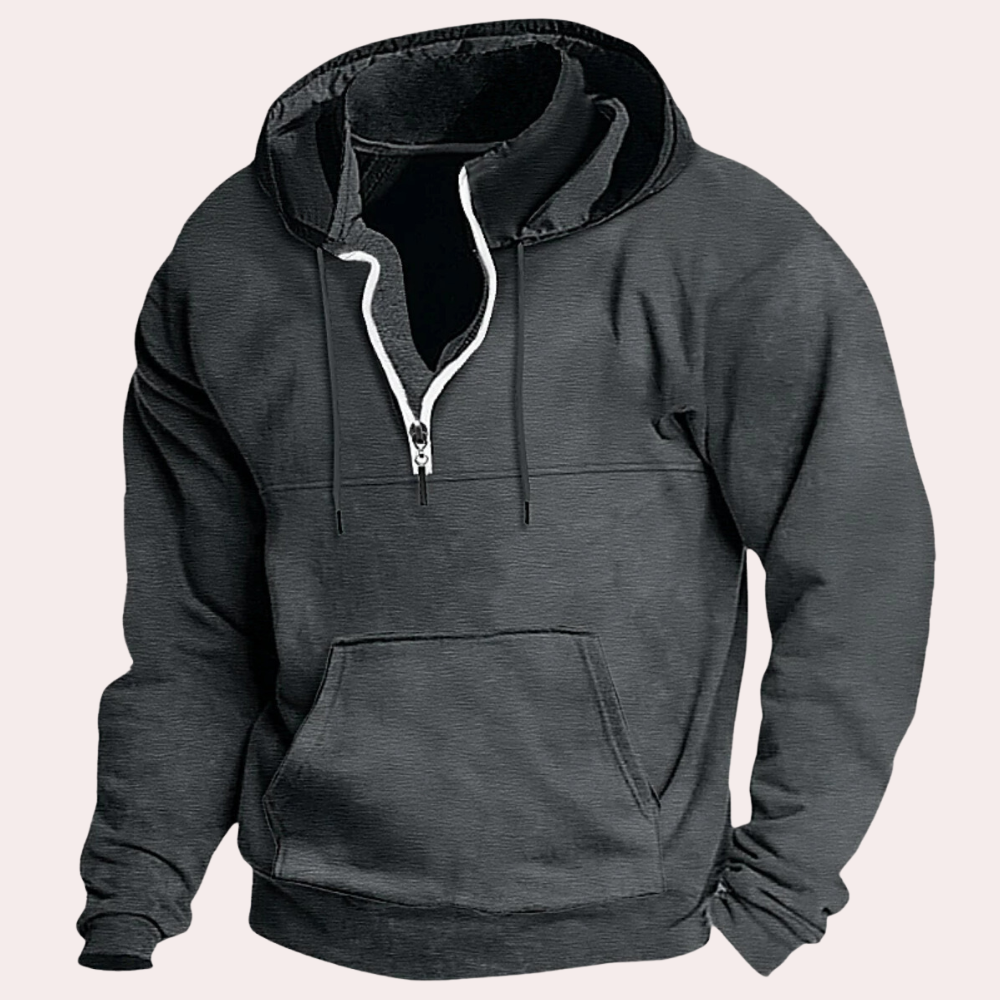 Sweat Capuche Zippé Confort Pour Homme