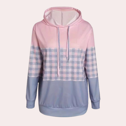 Sweat À Capuche Rayé Col V pour Femme | Parfait pour Le Printemps - LuxeStyle