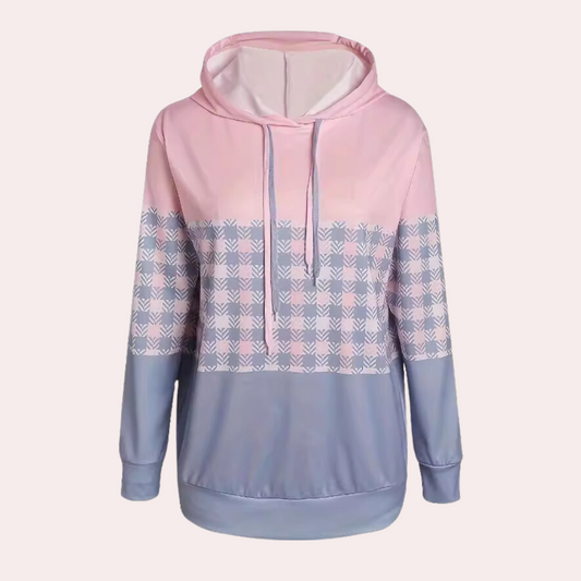 Sweat À Capuche Rayé Col V pour Femme | Parfait pour Le Printemps - LuxeStyle