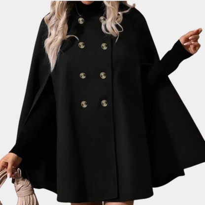 Manteau Femme Élégant à Fermeture Double pour Hiver