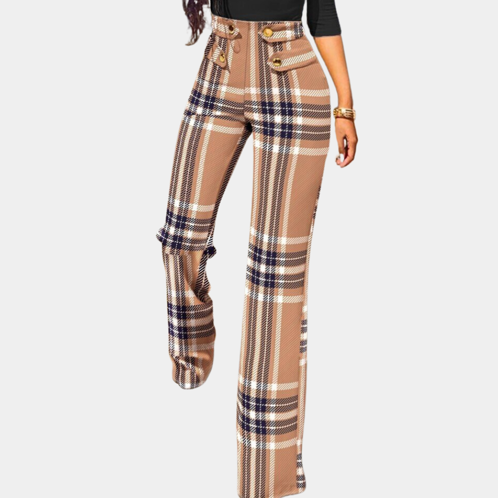 Pantalon Chic Rayé pour Femme