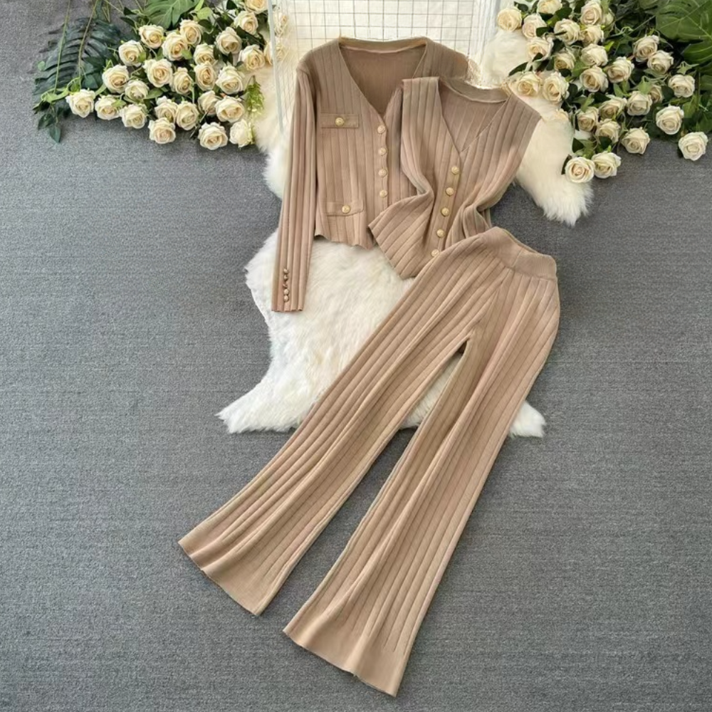 Tenue FemmeDécontractée Trois Pièces Chic - LuxeStyle