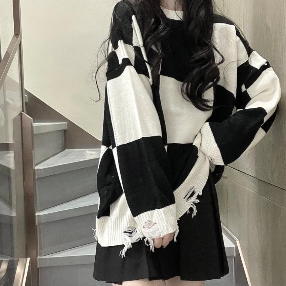 Pull Col Rond Femme Élégant Hiver
