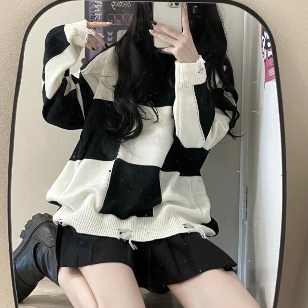 Pull Col Rond Femme Élégant Hiver - LuxeStyle